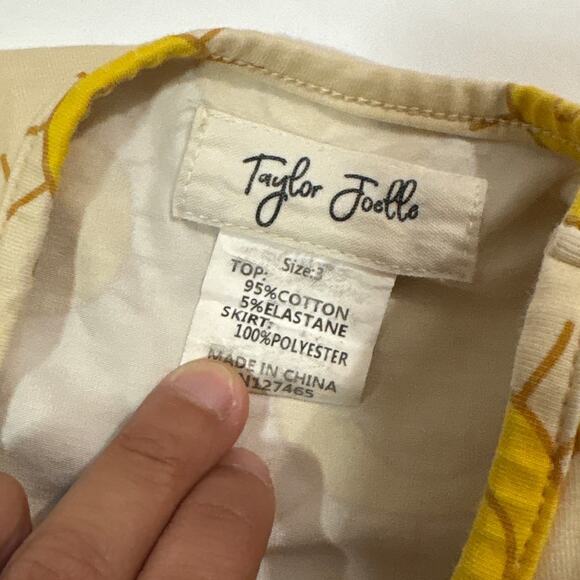 Taylor Joelle Toddler Girl 3T Sunshine Dress Tulle Comfy Casual Party Summer - Picture 6 of 6